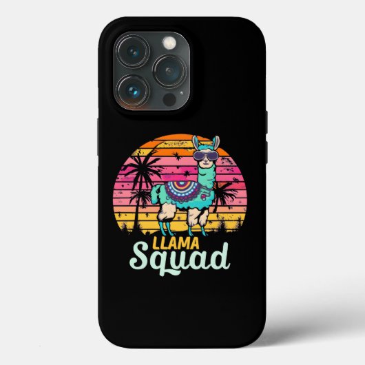Cool  Retro Llama Squad Case-Mate iPhone Case (Achterkant)