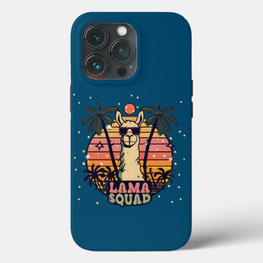 Cool Retro Llama Squad Case-Mate iPhone Case (Achterkant)