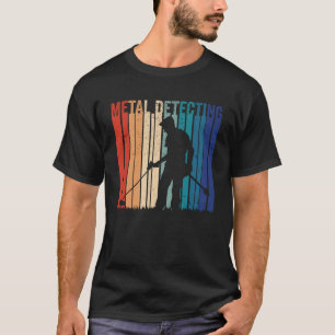 Cool Retro Metal detecteert hobby unieke metalen d T-shirt
