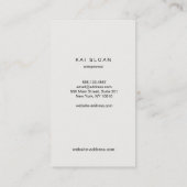 Cool Retro Mod Silver Circles Patroon Visitekaartje (Achterkant)