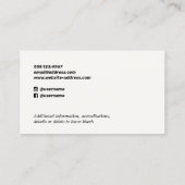 Cool Retro Modern Musicus Songwriter Business Car Visitekaartje