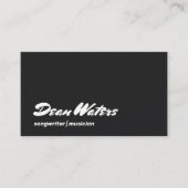 Cool Retro Modern Musicus Songwriter Business Car Visitekaartje