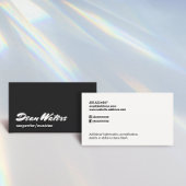 Cool Retro Modern Musicus Songwriter Business Car Visitekaartje