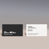 Cool Retro Modern Musicus Songwriter Business Car Visitekaartje