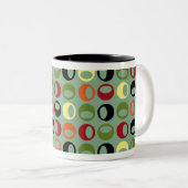 Cool Retro Moderne bollen koffie Mok (Voorkant rechts)
