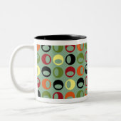 Cool Retro Moderne bollen koffie Mok (Links)