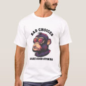Cool Retro Monkey in Zonnebrillen Urban Vibe Art T-shirt (Voorkant)