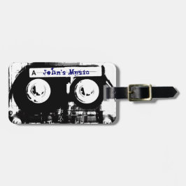 Cool Retro Music Cassettebandje, Mixtape Grooves Bagagelabel