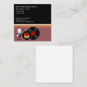 Cool Retro Muziek Vinyl Visitekaartjes (Voorkant / Achterkant)