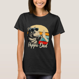 Cool Retro Nijlpaard Grappig Vintage Dierenliefheb T-shirt