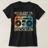 Cool Retro No Sleep Til Brooklyn, Old School Porta T-shirt (Design voorkant)