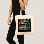 Cool Retro No Sleep Til Brooklyn, Old School Porta Tote Bag (Voorkant (product))