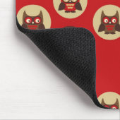 Cool retro owl & cirkels patroon muismat (Hoek)