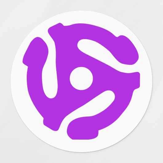 COOL Retro  Paarse 45 spacer DJ Labels (Design 2)