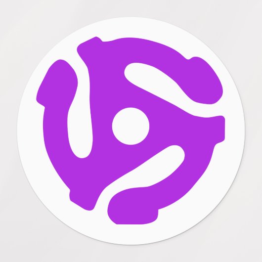 COOL Retro  Paarse 45 spacer DJ Labels (Design 1)