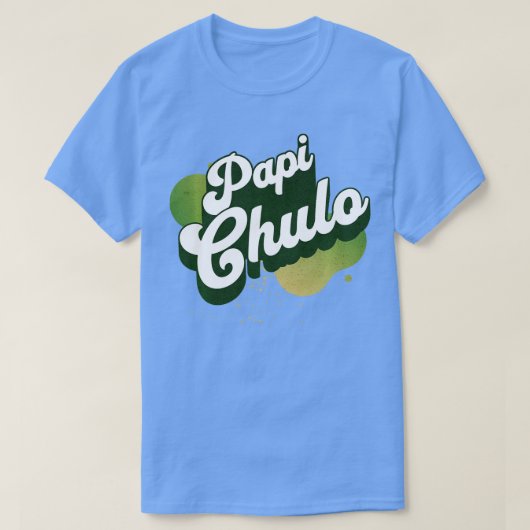 Cool Retro Papi Chulo Cool draagt het Man ontwerp T-shirt (Design voorkant)