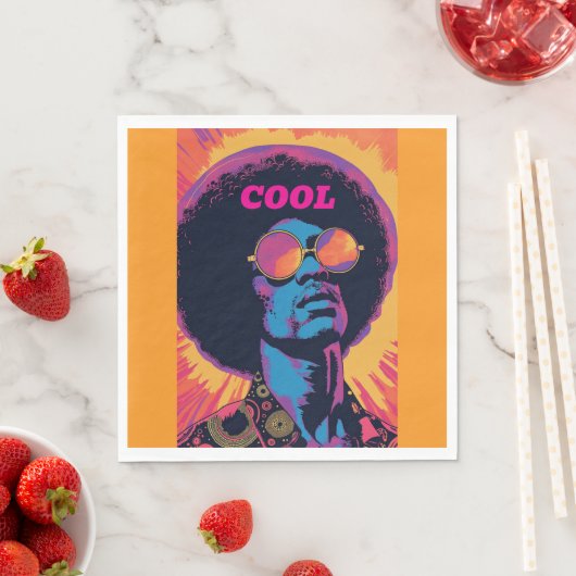 Cool/Retro Papieren servet (Insitu)