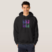 Cool Retro Parkour Free Running Parkour Hoodie (Voorkant volledig)
