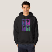 Cool Retro Parkour  Free Running Parkour Hoodie (Voorkant volledig)