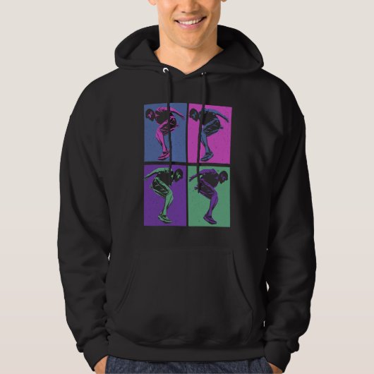 Cool Retro Parkour  Free Running Parkour Hoodie (Voorkant)