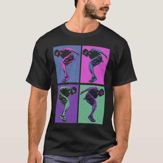 Cool Retro Parkour  Free Running Parkour T-shirt (Voorkant)