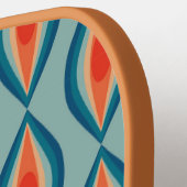 Cool Retro Pattern Pickleball Paddle (Links Detail)