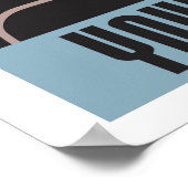 Cool Retro penseel uw tanden poster (Hoek)