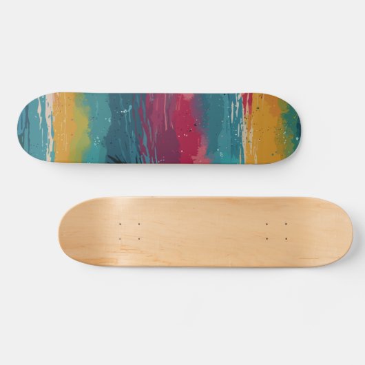 Cool Retro Persoonlijk Skateboard (Horizontaal)