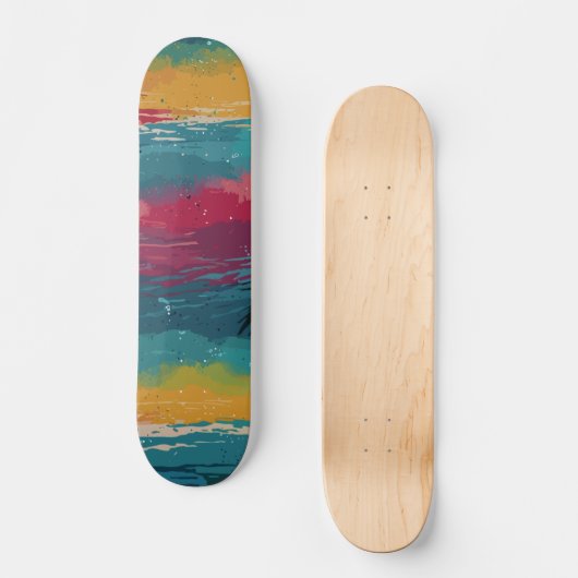 Cool Retro Persoonlijk Skateboard (Voorkant)