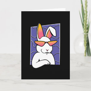 Cool Retro rabbir Kaart