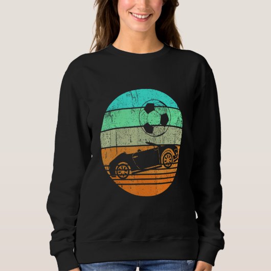 Cool Retro raceauto met racebus Trui (Voorkant)