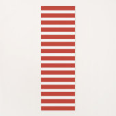 Cool retro red and white stripes  yogamat (Voorkant)