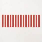 Cool retro red and white stripes  yogamat (Voorkant (horizontaal))