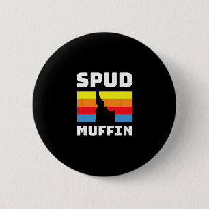 Cool Retro Reis Idaho Vakantie Aardappelen Spud Mu Ronde Button 5,7 Cm