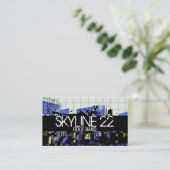 Cool Retro Rock Band Singer Visitekaartje (Staand voorkant)