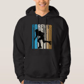 Cool Retro Roller Skating Fan Loves Bday Roller Gi Hoodie (Voorkant)
