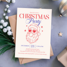 Cool Retro Santa Christmas Party