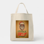 Cool Retro Santa Tas (Achterkant)