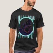 Cool Retro Shark Attack T-shirt (Voorkant)
