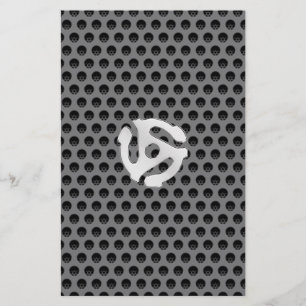 COOL Retro  Silver Chrome, zoals 45 spacer DJ Briefpapier