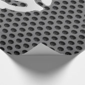 COOL Retro  Silver Chrome, zoals 45 spacer DJ Cadeaupapier (Hoek)