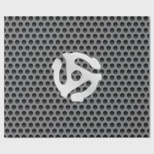 COOL Retro  Silver Chrome, zoals 45 spacer DJ Cadeaupapier (Vlak)