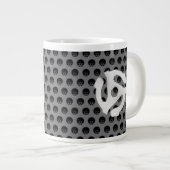 COOL Retro  Silver Chrome, zoals 45 spacer DJ Grote Koffiekop (Voorkant rechts)