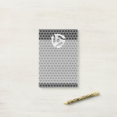 COOL Retro Silver Chrome, zoals 45 spacer DJ Post-it® Notes (Op bureau)