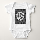 COOL Retro  Silver Chrome, zoals 45 spacer DJ Romper (Voorkant)