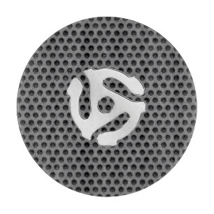 COOL Retro  Silver Chrome, zoals 45 spacer DJ Snijplank