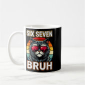 Cool Retro Six Seven Bruh Cat Sungles Meme 67  Koffiemok (Links)