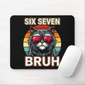 Cool Retro Six Seven Bruh Cat Sungles Meme 67  Muismat (Met muis)