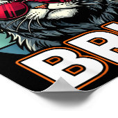 Cool Retro Six Seven Bruh Cat Sungles Meme 67  Poster (Hoek)