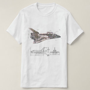 Cool Retro Space Shuttle T-shirt